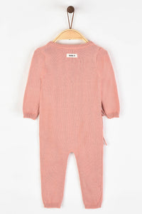 אוברול מעטפת סרוג - ורוד