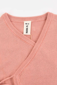 אוברול מעטפת סרוג - ורוד