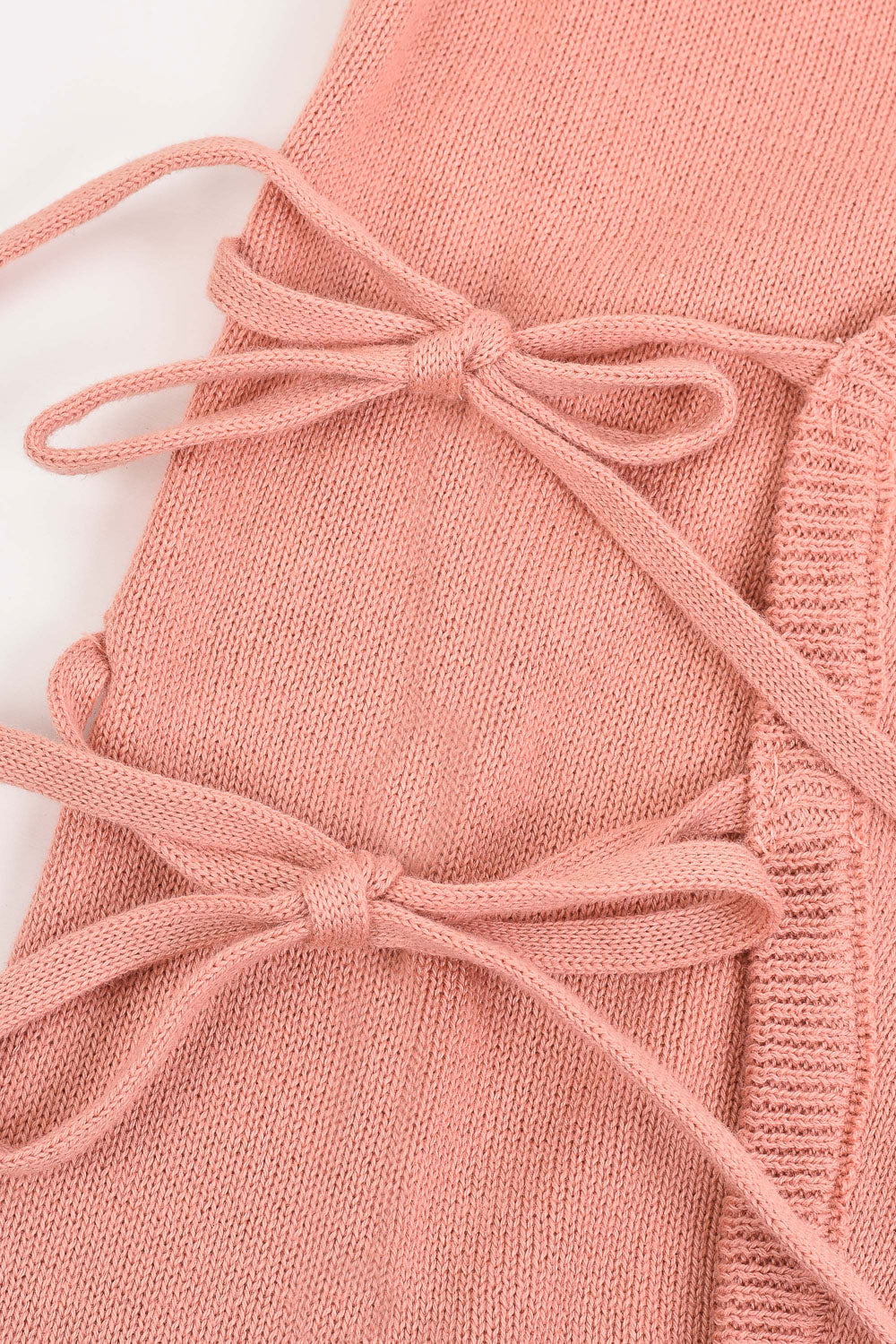 אוברול מעטפת סרוג - ורוד