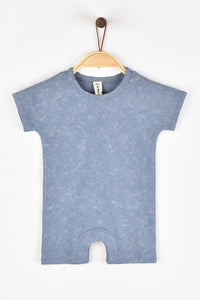 אוברול וואש קצר - כחול