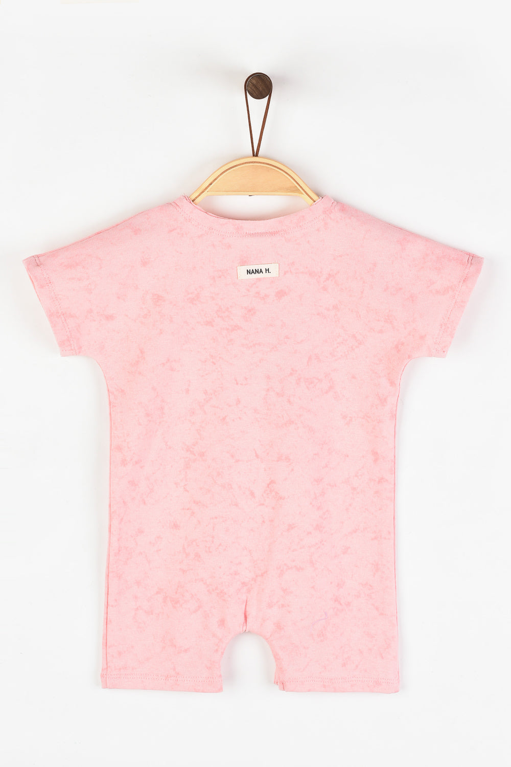 אוברול וואש קצר - ורוד