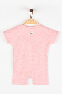 אוברול וואש קצר - ורוד