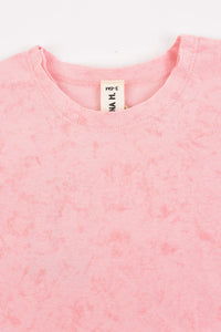 אוברול וואש קצר - ורוד