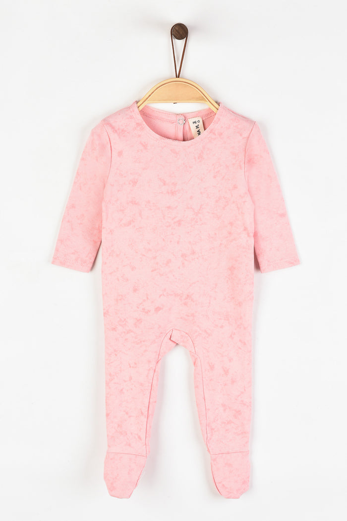 אוברול וואש ארוך - ורוד