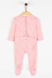 אוברול וואש ארוך - ורוד