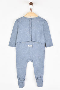 אוברול וואש ארוך - כחול