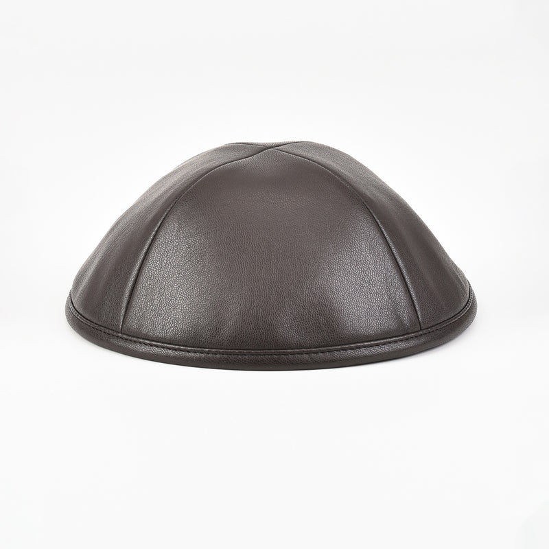 כיפה עור - חום