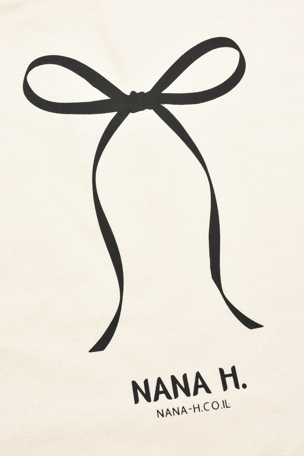 NANA H. תיק קנבס ממותג
