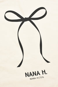 NANA H. תיק קנבס ממותג