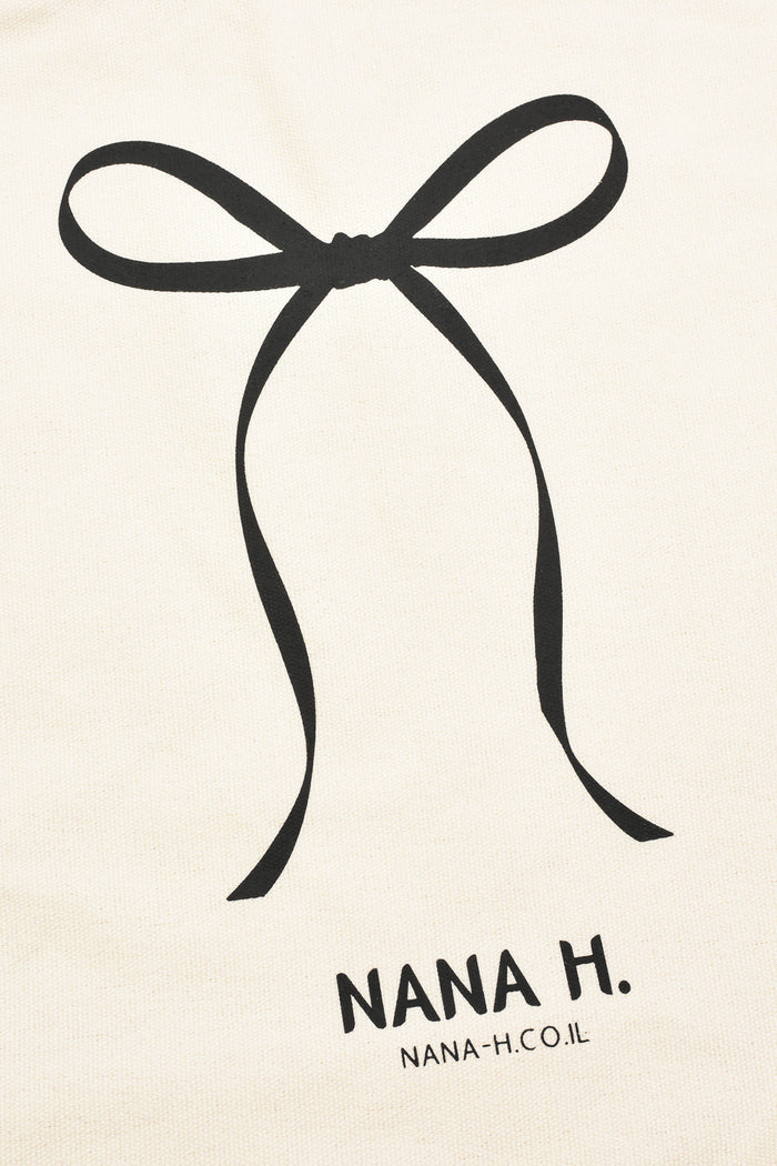 NANA H. תיק קנבס ממותג