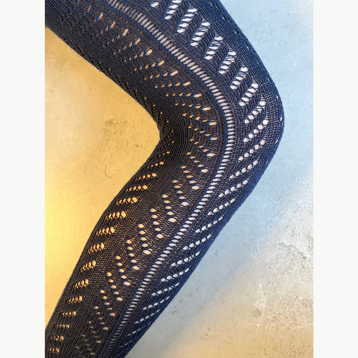 גרביונים תחרה - כחול