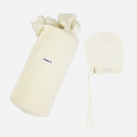 מארז לבייבי סרוג - שמנת