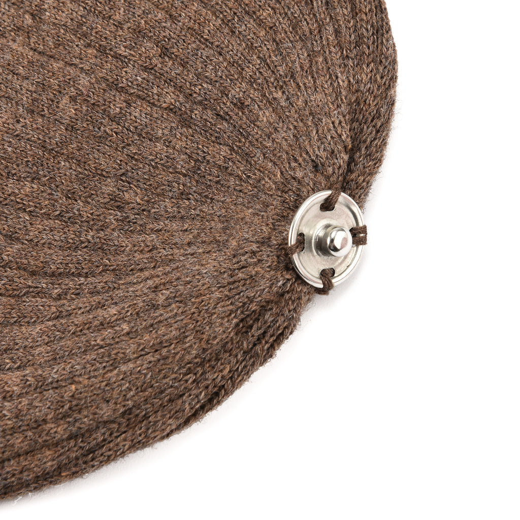 כובע סריג ריב רחב - ורוד עתיק